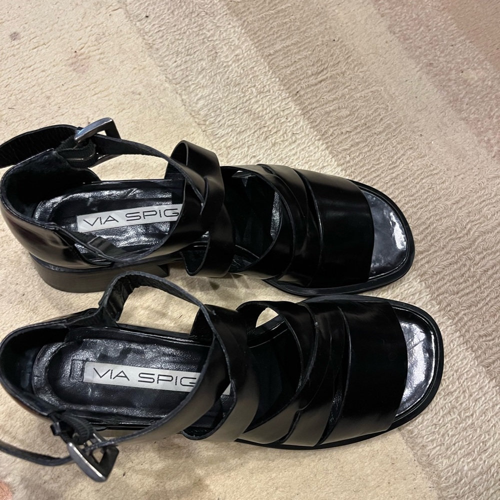 Via Spiga Black Women's Sandals